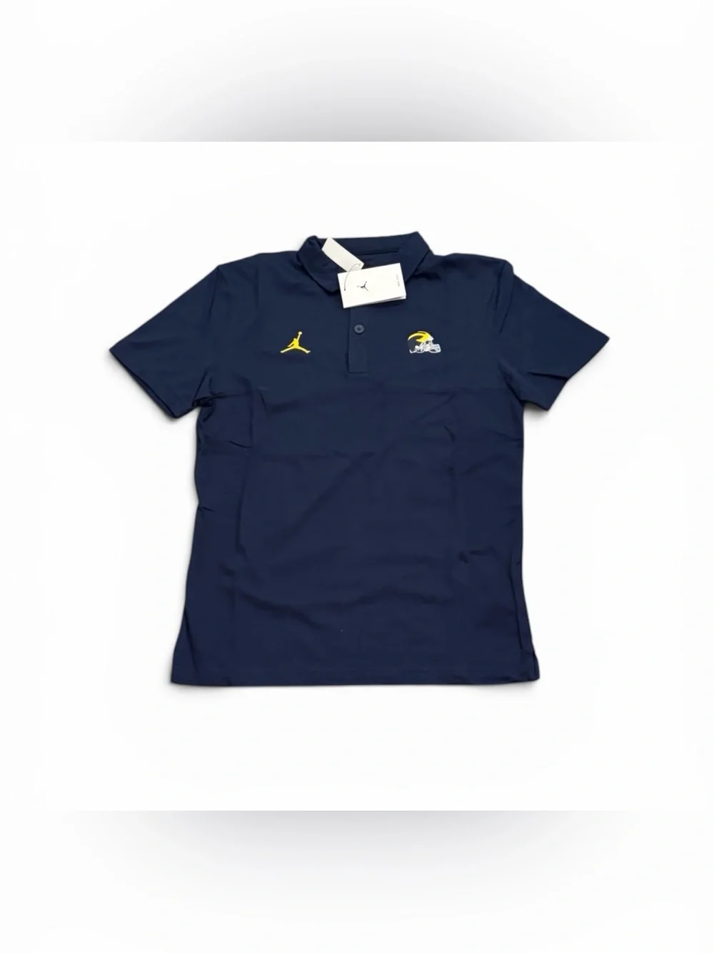 Michigan Wolverines Football Jordan Nike Men’s Polo Shirt Small